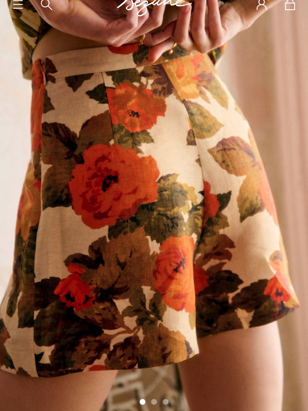 Sezane ALMANZO SHORTS - Retail $145 - Size 40 FR / 8 US
